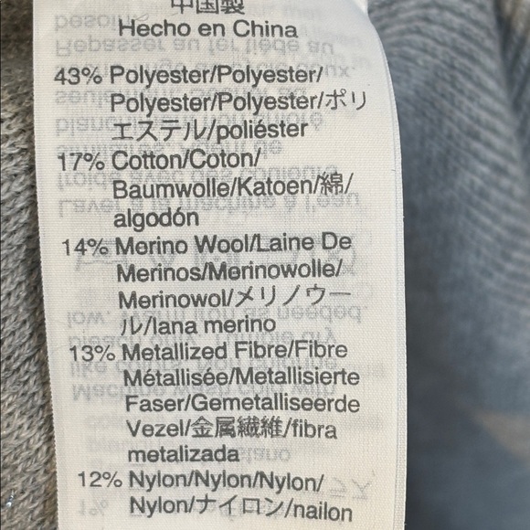 J.Crew Women's Sleeveless Lurex Silver Knit Jumpsuit wide leg Velvet Tie small - Picture 11 of 14